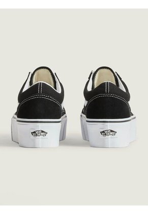 Tenis Mujer Vans Ua Old Skool Stackfo Negro Vans