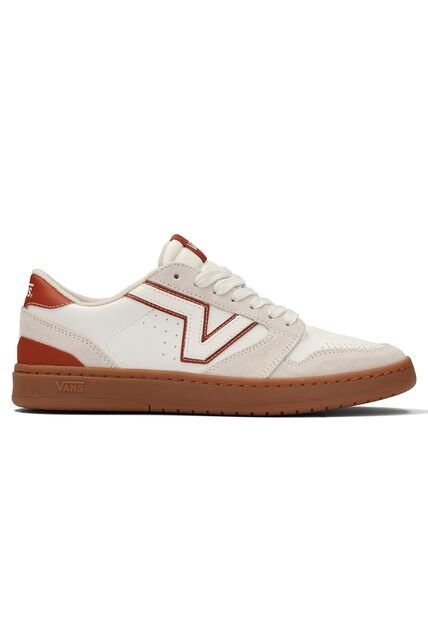 Tenis Hombre Vans Lowland 2.0 Blanco/Rojo Vans