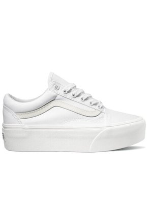 Tenis Hombre Vans Ua Old Skool Stackfo Blanco Puro Vans