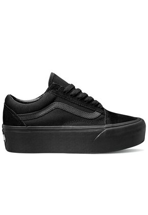 Tenis Mujer Vans Ua Old Skool Stackfo Negro Vans