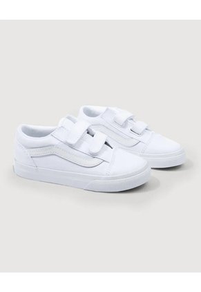 Tenis Niño Vans Td Old Skool V Blanco Vans