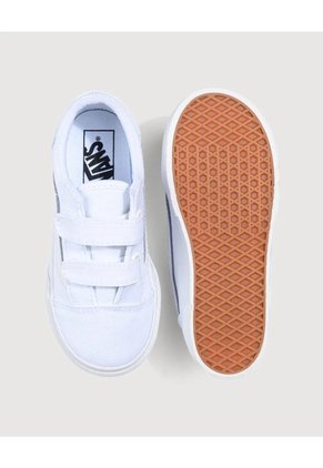 Tenis Niño Vans Td Old Skool V Blanco Vans