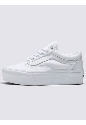 Tenis Hombre Vans Ua Old Skool Stackfo Blanco Puro Vans