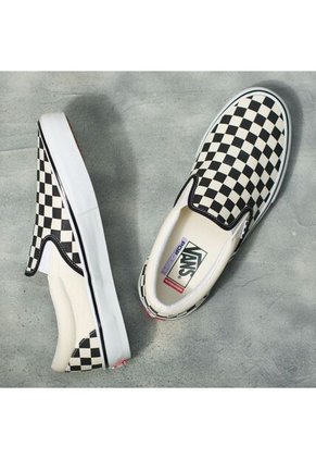 Tenis Hombre Vans Mn Skate Slip-On Negro Cuadros Vans