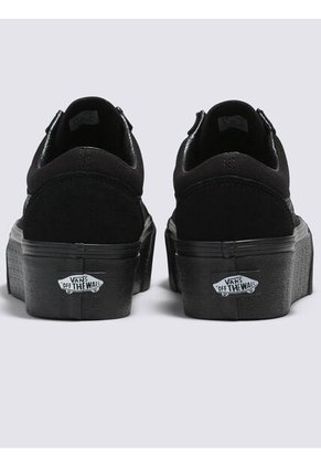 Tenis Mujer Vans Ua Old Skool Stackfo Negro Vans