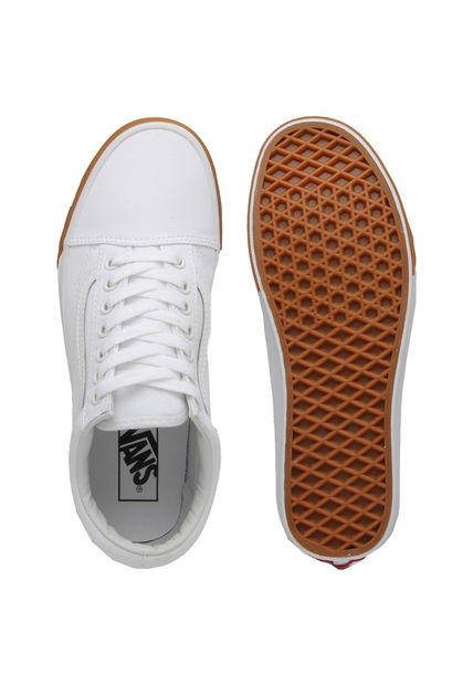 Tenis Skateboarding Blanco Vans Old Skool