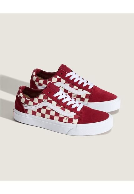 Tenis Hombre Vans Old Skool Rojo Vans