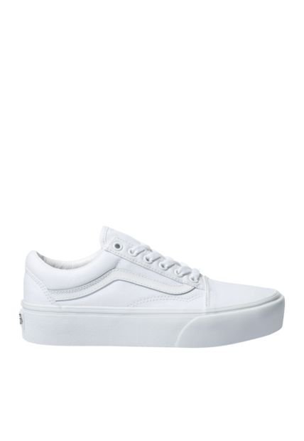 Tenis Vans Unisex Old Skool Platform Blanco