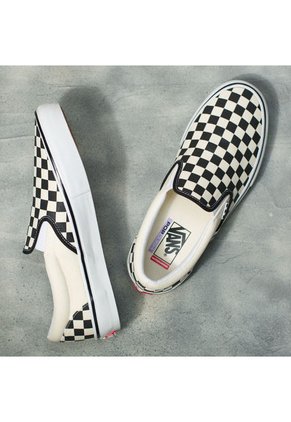 Tenis Hombre Vans Mn Skate Slip-On Negro Cuadros Vans