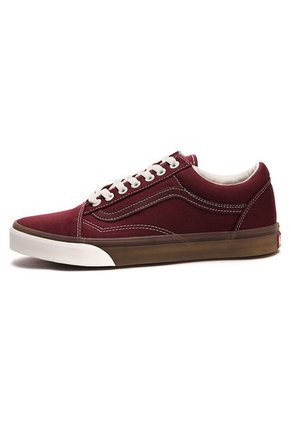 Tenis Skateboarding Vinotinto-Blanco Vans Old Skool