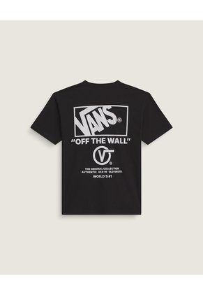 Camiseta Hombre VANS STACKED HI SS TEE Negro Vans