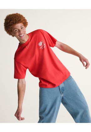 Camiseta Hombre VANS STACKED HI SS TEE Beige Vans