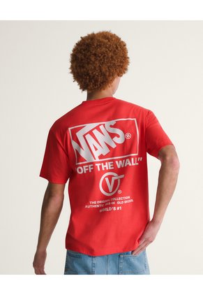 Camiseta Hombre VANS STACKED HI SS TEE Beige Vans
