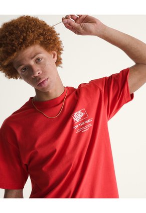 Camiseta Hombre VANS STACKED HI SS TEE Beige Vans