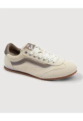 Tenis Mujer Vans Super Lowpro Beige Vans