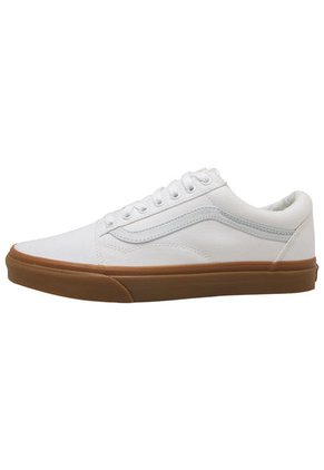 Tenis Skateboarding Blanco Vans Old Skool Canvas
