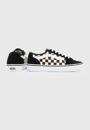 Tenis Skateboarding Negro-Beige-Blanco Vans Filmore Decon