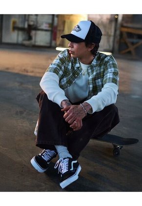 Tenis Hombre VANS UA OLD SKOOL Negro/ Blanco Vans