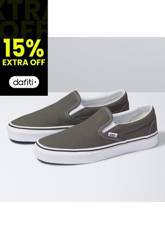 Tenis Hombre Vans Ua Classic Slip-On Gris Vans Vans
