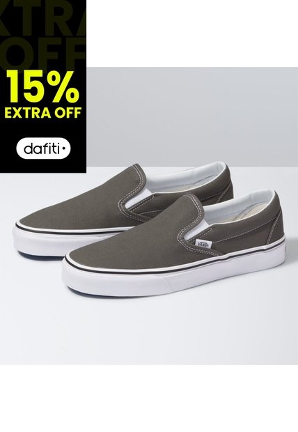 Tenis Hombre Vans Ua Classic Slip-On Gris Vans