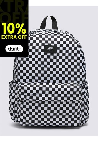 Morral Hombre Vans Old Skool Check Back Negro Vans Vans