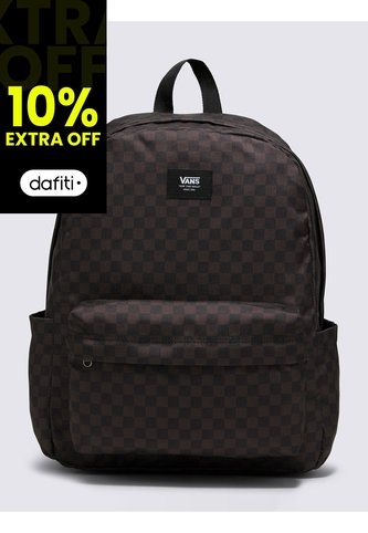 Morral Hombre Vans Old Skool Check Back Negro Vans Vans