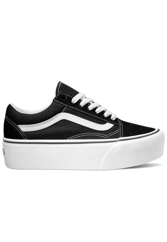 Tenis Mujer Vans Ua Old Skool Stackfo Negro Vans Vans