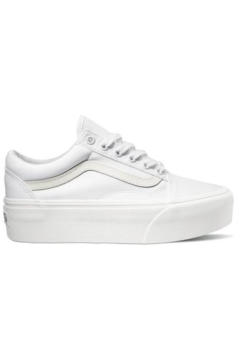 Tenis Hombre Vans Ua Old Skool Stackfo Blanco Puro Vans Vans