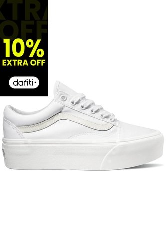 Tenis Hombre Vans Ua Old Skool Stackfo Blanco Puro Vans Vans