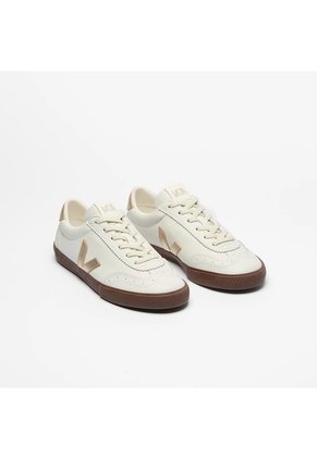 Tenis Veja De Mujer Volley Leather White Platine Bark VO2021413A-38 Blanco