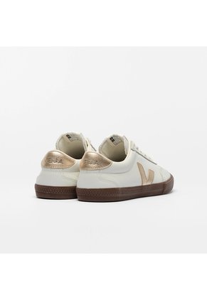 Tenis Veja De Mujer Volley Leather White Platine Bark VO2021413A-38 Blanco