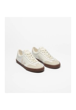 Tenis Veja De Hombre Volley Leather White Natural Bark VO2021383B-44 Blanco