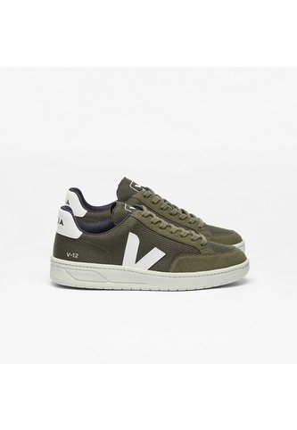 Tenis Veja De Hombre V-12 Vegan B-mesh XD0102820B-40 Verde Veja