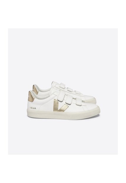 Tenis Veja De Mujer Recife Logo RC0502762-A40 Blanco