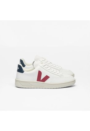 Tenis Veja De Mujer V-12 Marsala XD0201955A-39 Blanco
