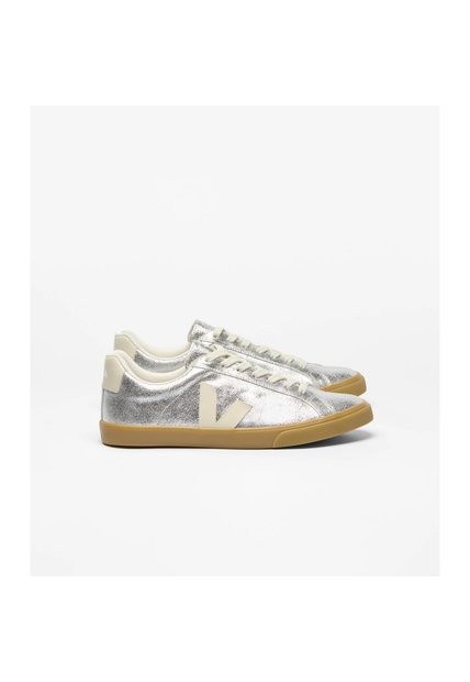 Tenis Veja De Mujer Esplar Suede Silver Pierre Natural EO0321465A-40 Plateado