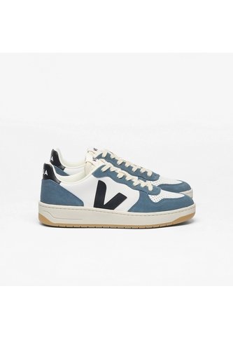 Tenis Veja De Hombre V-10 Leather White Black California VI0220863B-40 Blanco Veja