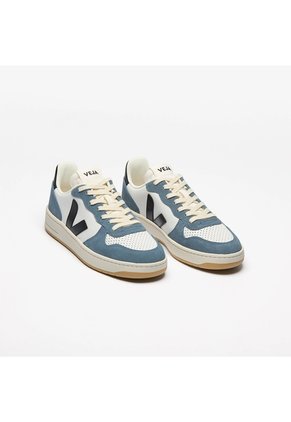 Tenis Veja De Hombre V-10 Leather White Black California VI0220863B-40 Blanco