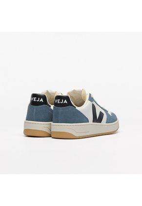 Tenis Veja De Hombre V-10 Leather White Black California VI0220863B-40 Blanco