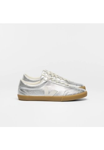 Tenis Veja De Mujer Volley Leather Silver White Natural VO2021666A-36 Plateado Veja