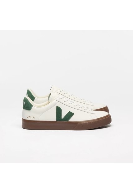 Tenis Veja De Mujer Campo Leather White Cyprus Bark CP0521179A-37 Blanco