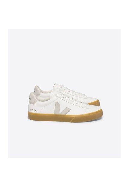 Tenis Veja De Hombre Campo Leather Natural CP0503147B-44 Blanco