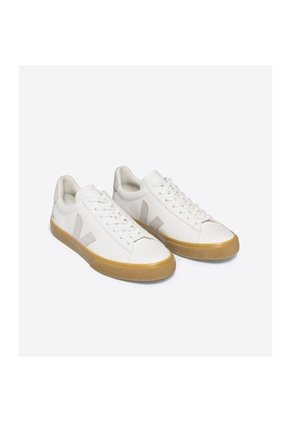 Tenis Veja De Hombre Campo Leather Natural CP0503147B-44 Blanco