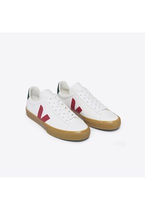 Tenis Veja De Hombre Campo Leather Poker Natural CP0503497B-42 Blanco