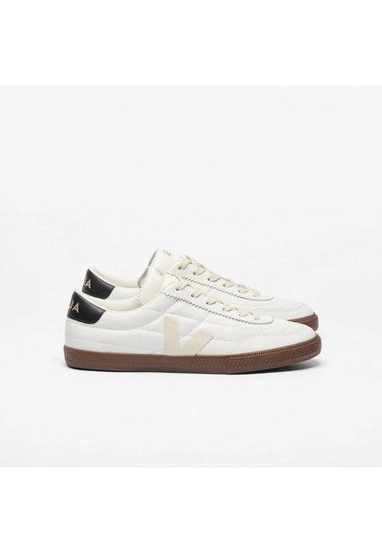 Tenis Veja De Hombre Panenka Leather White Black Bark FU2020896B-44 Blanco