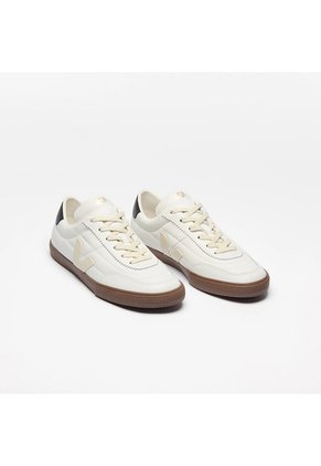 Tenis Veja De Hombre Panenka Leather White Black Bark FU2020896B-44 Blanco