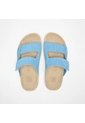 Sandalia Veja De Mujer Etna Suede Aqua Almond SA3221353A-41 Azul de Veja