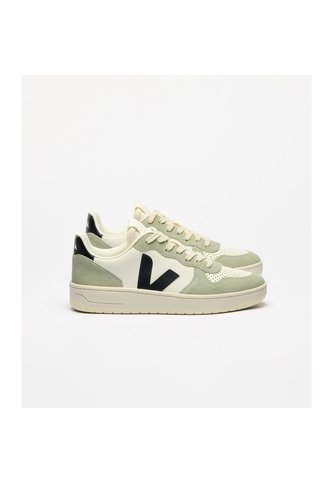 Tenis Veja De Hombre V-10 Leather Pure Black Clay VI0220500B-40 Verde Veja