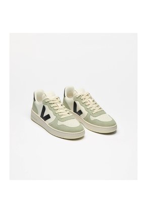 Tenis Veja De Hombre V-10 Leather Pure Black Clay VI0220500B-40 Verde