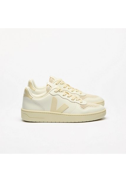 Tenis Veja De Mujer V-10 Leather Pure Calcaire VI0220498A-40 Blanco
